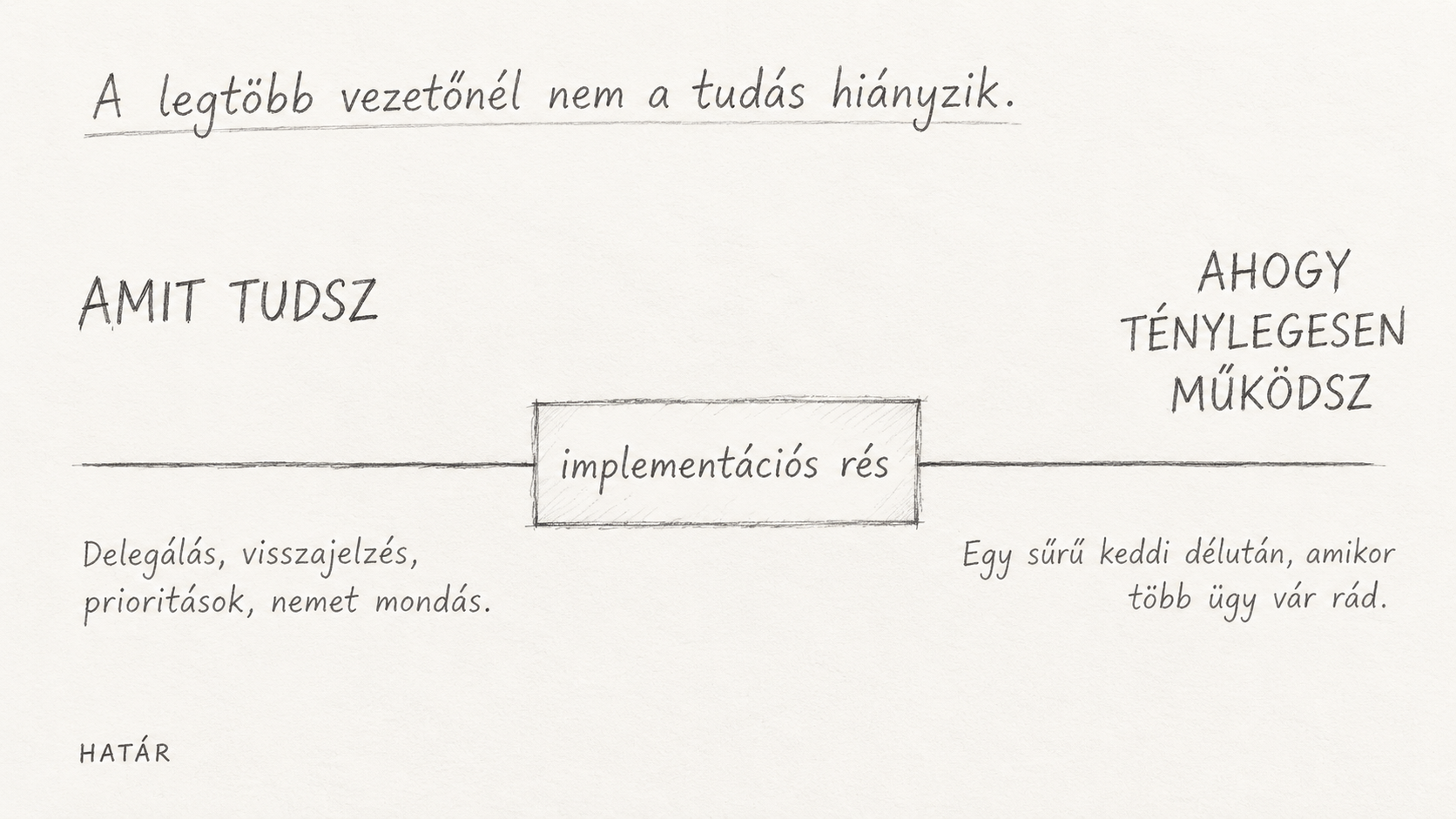 Implementációs rés a gyakorlatban